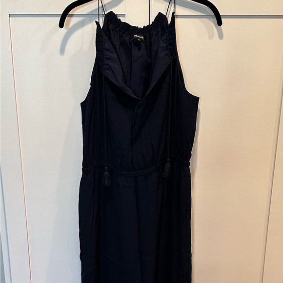 Madewell Tassel Tie Maxi Dress, Navy Blue, size 12, Excellent Condition - Picture 3 of 11